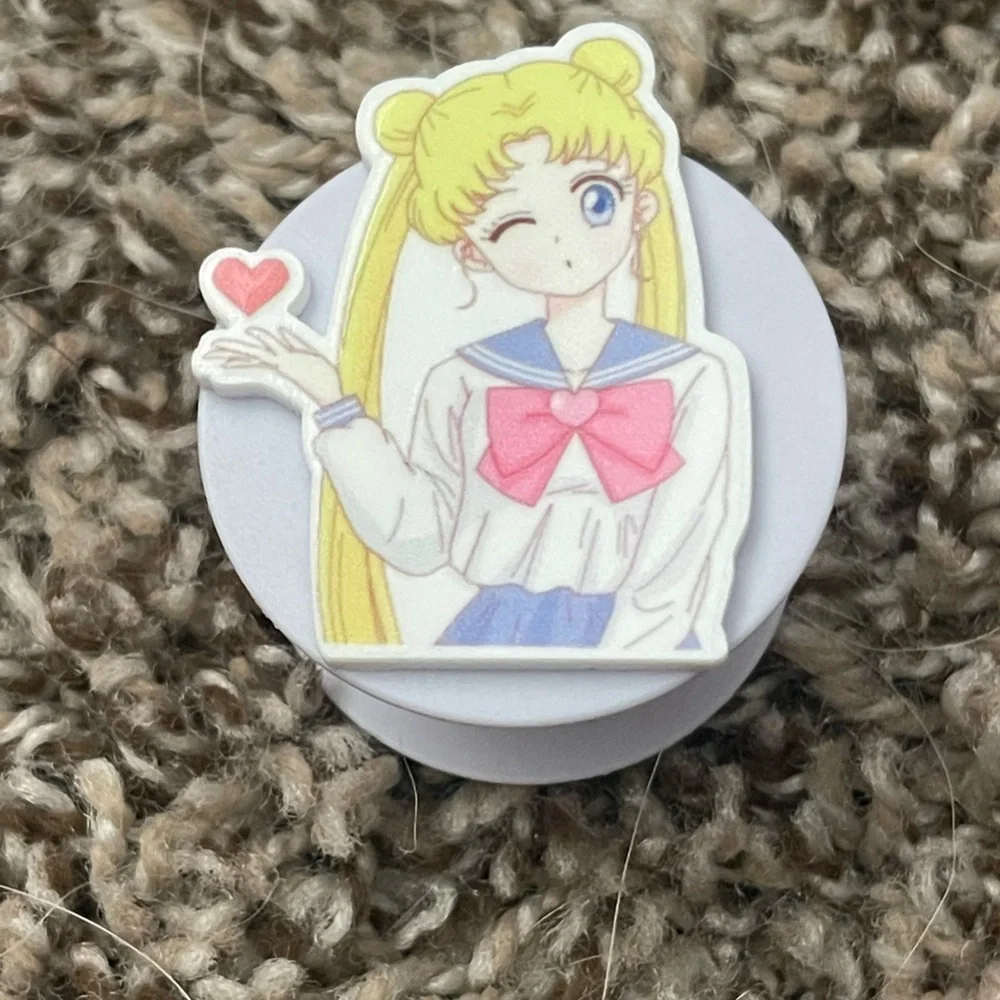 Sailor Moon Phone Grip - Pink and White